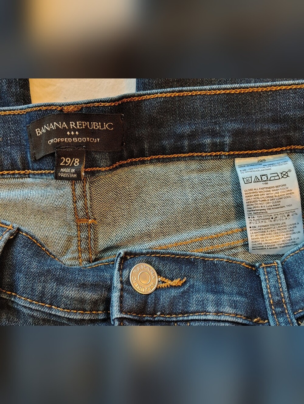 Banana Republic Hi-Rise Bootcut Cropped Women's Jeans Size 29/8 - Picture 9 of 9